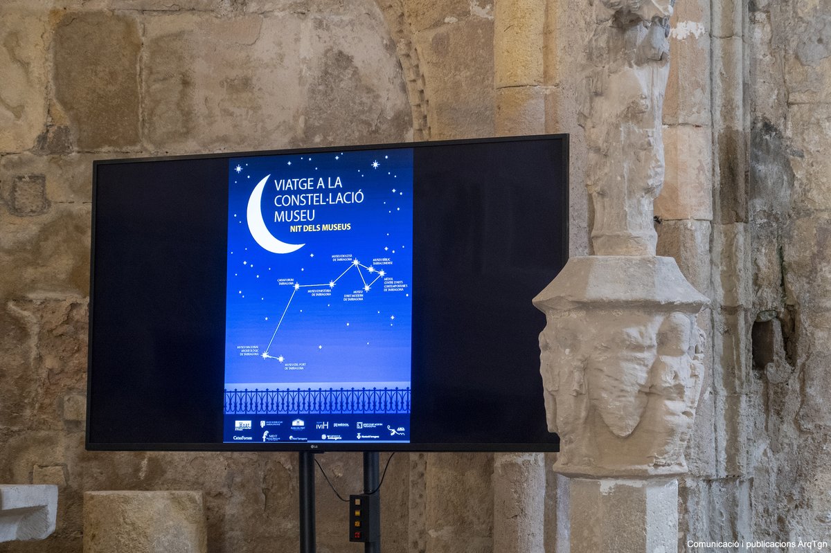 museuporttgna's tweet photo. Presentació nova edició #NitdelsMuseus, amb el lema Museus, sostenibilitat i benestar #ViatgeConstel·lacióMuseu @TGNcultura
#MuseuHistoriaTarragona @MNATTGN @MuseuBiblicTGN @museudiocesaTGN @medol_TGN
@MAMTarragona #MuseuPortTarragona @CaixaForum
@AurigaSC
Entrades @MNATTGN https://t.co/lrWQCBlgZQ