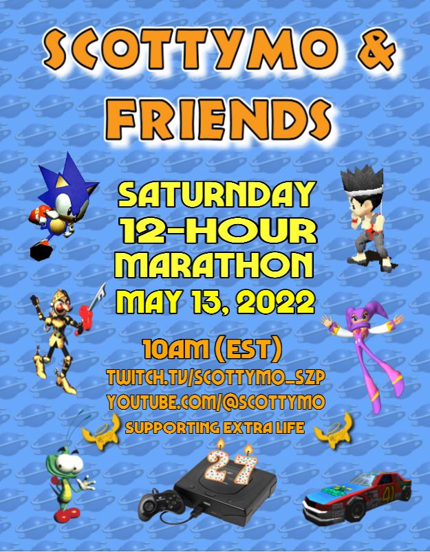 scottymofosho.bsky.social (@scottymofosho) on Twitter photo Next week I'm streaming 12 hours of #SegaSaturn for <a href="/ExtraLife4Kids/">Extra Life</a>! Come hang out! We have goofy/fun donation incentives and love showing off retro stuff! Mom will understand if you have to change your Mother's Day plans, or maybe introduce her to the Saturn?!
#ExtraLife #Retro Next week I'm streaming 12 hours of #SegaSaturn for <a href="/ExtraLife4Kids/">Extra Life</a>! Come hang out! We have goofy/fun donation incentives and love showing off retro stuff! Mom will understand if you have to change your Mother's Day plans, or maybe introduce her to the Saturn?!
#ExtraLife #Retro