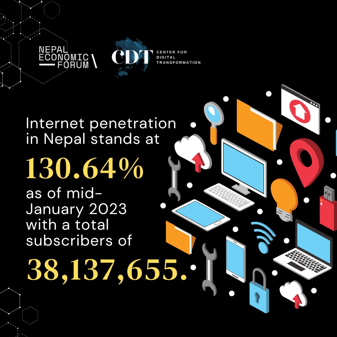 CDT_NEF's tweet photo. The #Nepal #Telecom Authority (NTA) published report in March 2023 titled, #Management Information System (MIS) Report. The report discusses information systems, internet service providers, telecommunication, NTA activities including recommendations from NTA and more.
@NEFNepal https://t.co/DMA1yk4Zdp