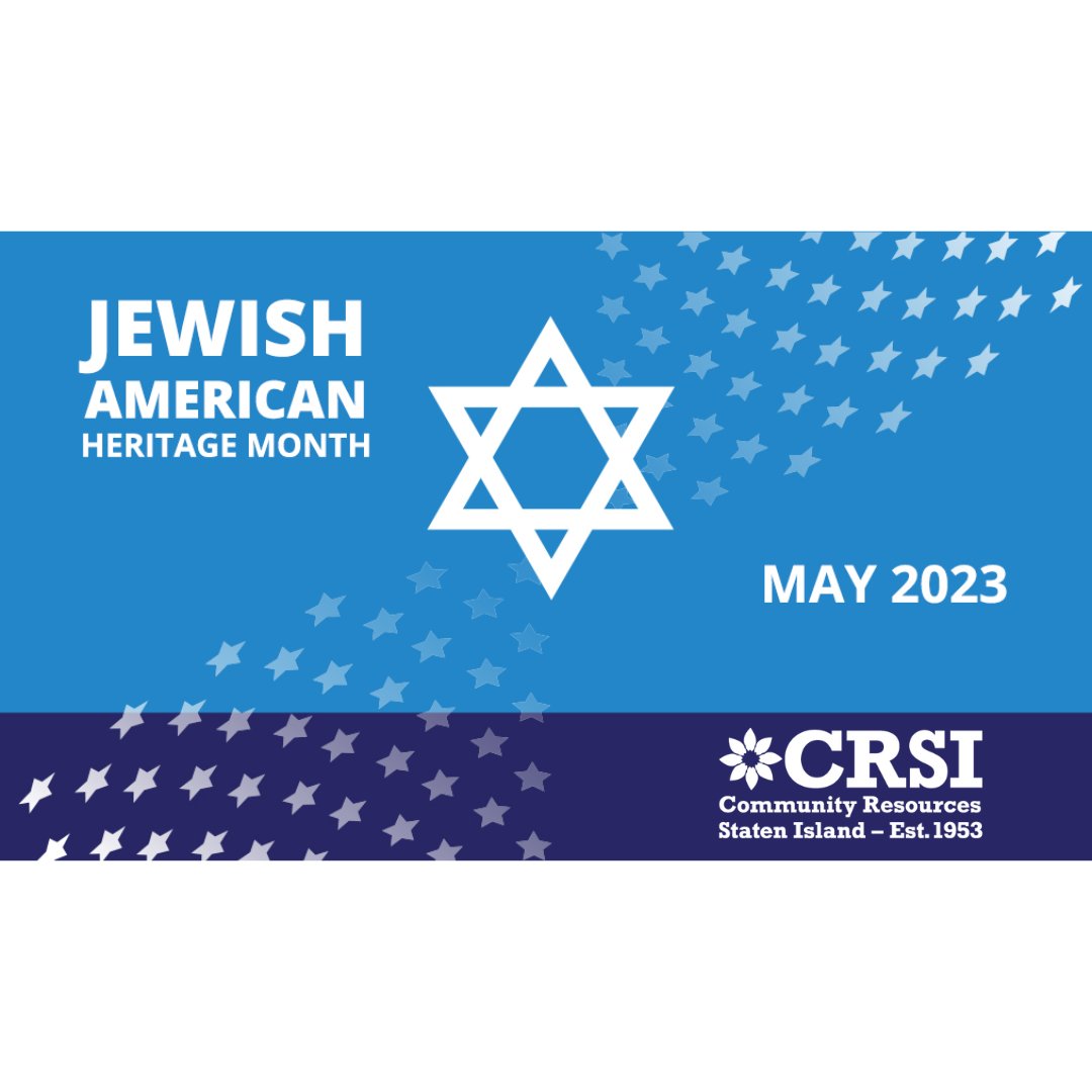 Asian American & Pacific Island Heritage Month commemorates people with Asian & Pacific Island ancestry and their contribution to the US.  It is also Jewish American Heritage Month, honoring American Jews and their contributions to the US.

#AAPI #JAHM #OurSharedHeritage #CRSI