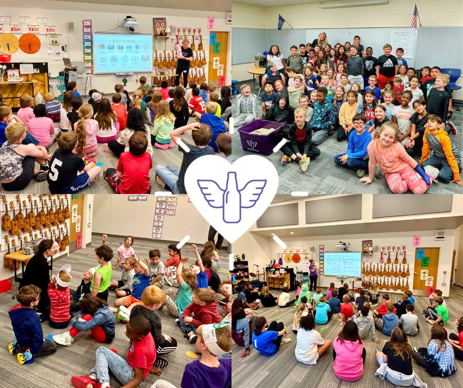 Our team had a blast teaching so many young Ripple Makers all about the importance of glass recycling! Thank you to <a href="/nv_panthers/">nv_panthers</a> and <a href="/HeritageK5/">Heritage Elementary School</a> for your interest in sustainability and passion for our planet. We hope your summer break is full of trips to a purple bin! 💜♻️