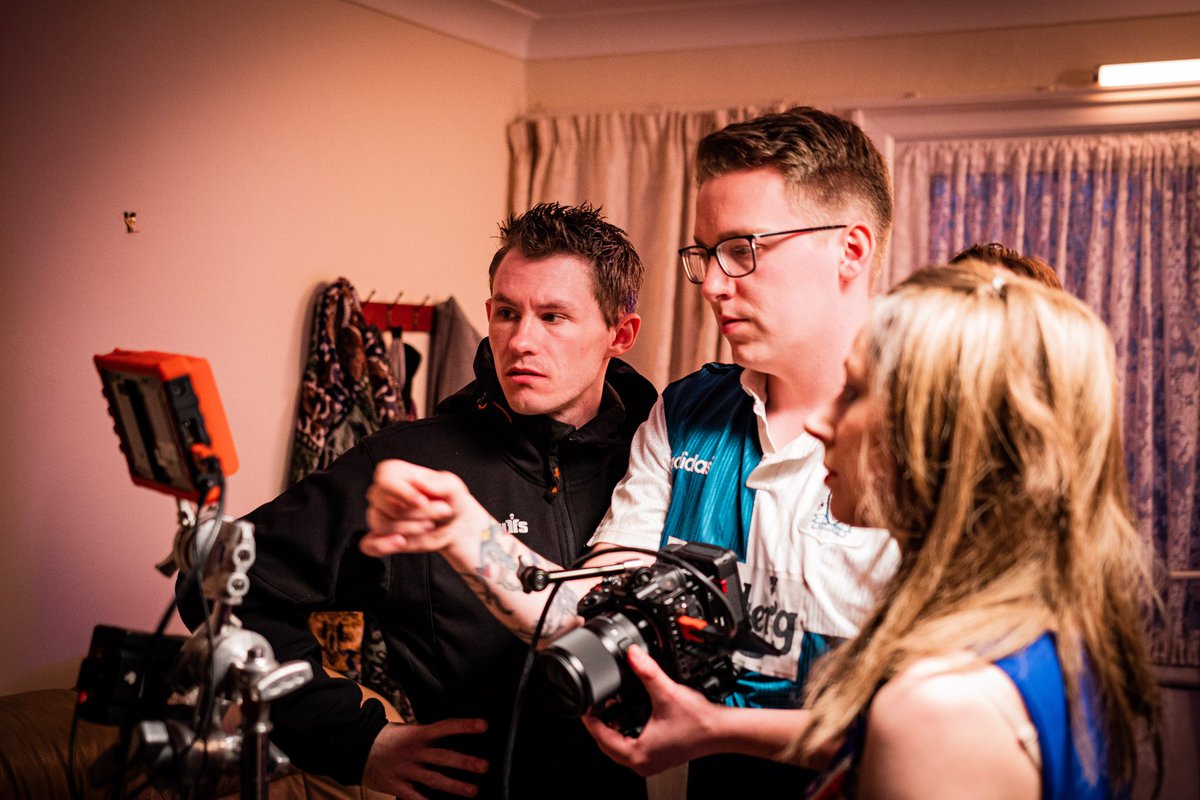 New BTS still from shooting the first block of The Night We Met. 

Director <a href="/Sam_D_Hoggarth/">Sam Hoggarth</a> watching playback with 1st AD <a href="/dannycdirector/">Danny Cotton</a> &amp; actor <a href="/EmmaHowell12/">Emma Howell</a> 

Can't wait to show more soon 👀.

Photo by @daveholmesphoto

#film #indiefilm #scifi #Filmmaking #filmmaker #Director