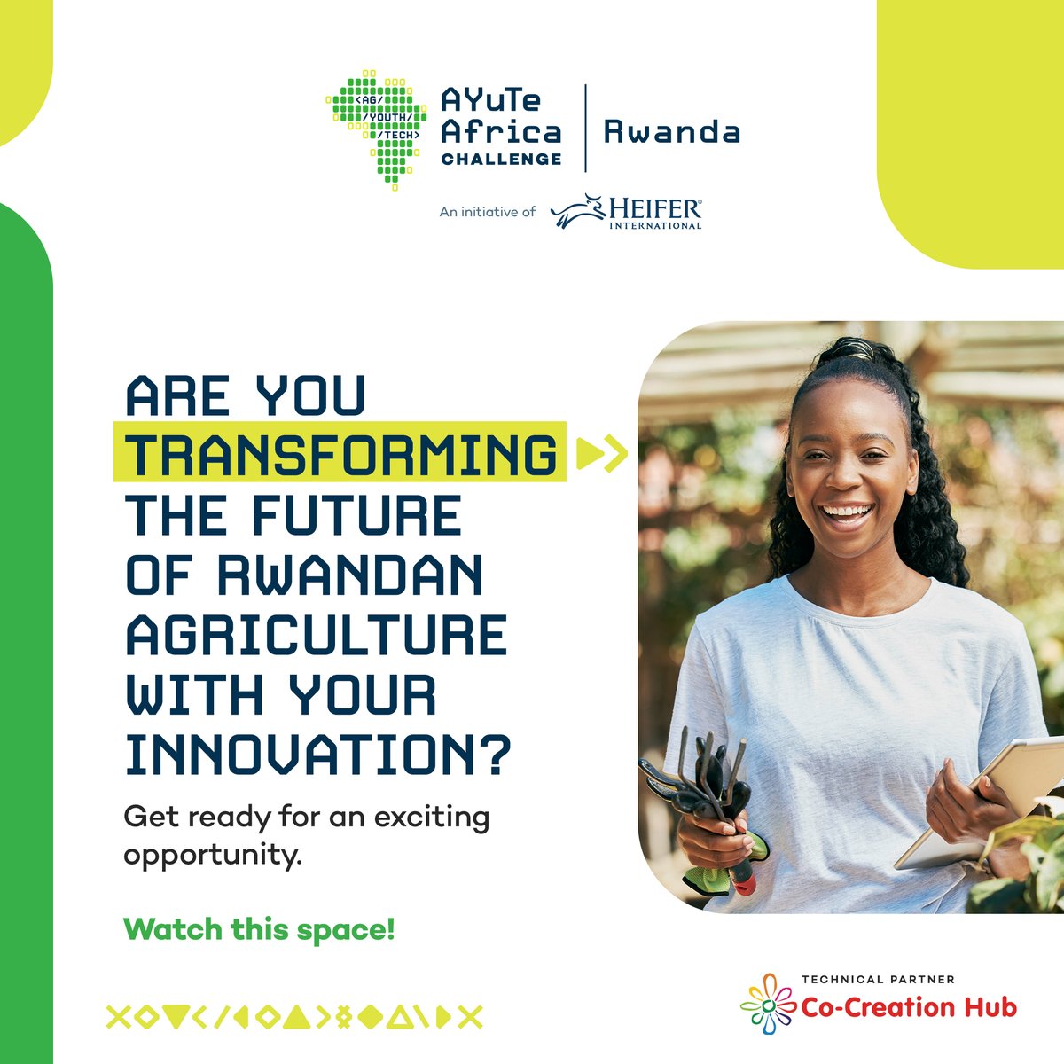 HeiferRwanda's tweet photo. 📢Exciting news! The first @AyuteAfrica Challenge in #Rwanda is here! 

Join #AYUTERwanda2023 to revolutionize agriculture, drive sustainable growth, and make an impact! 🚀💡

To learn more, visit➡️https://t.co/AoLpHcG2jn

 Stay tuned for updates! #RwandaInnovates #HeiferRw #RwOT https://t.co/7XeDzUbpN9