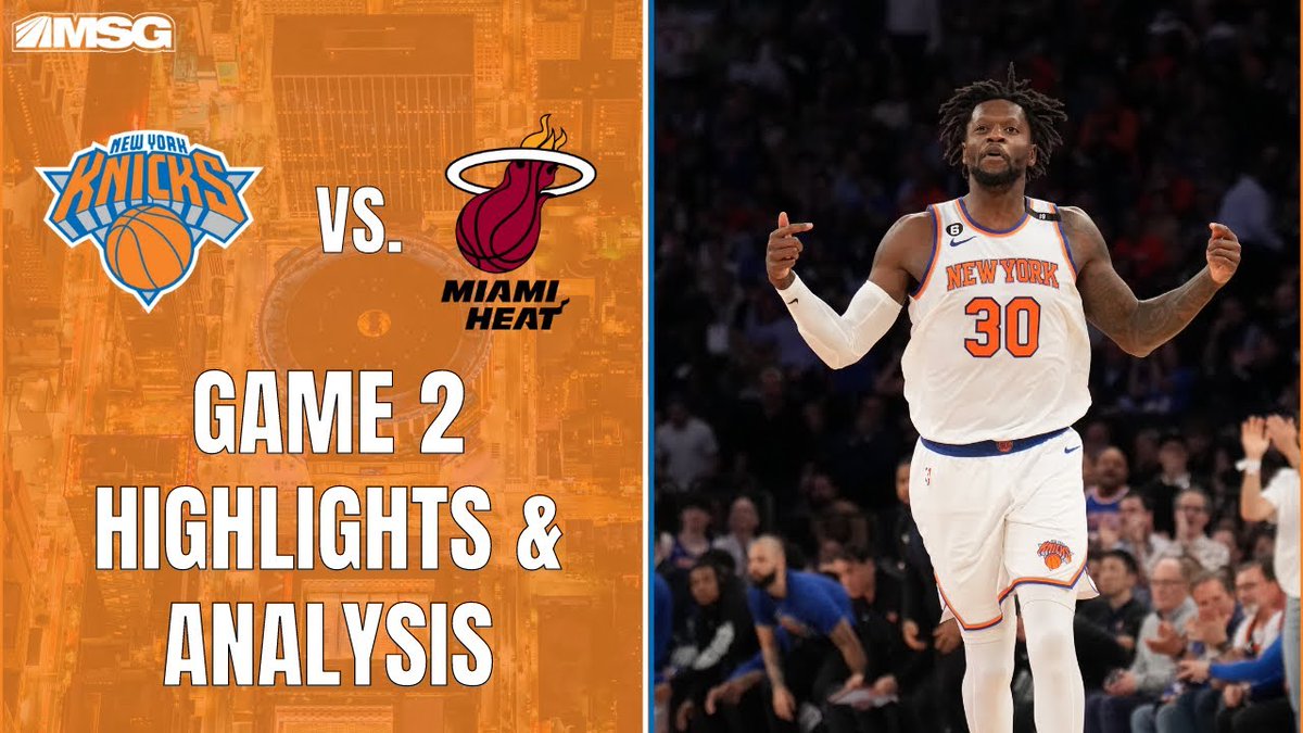 Sunshine9Steve's tweet image. VIDEO:  Brunson, Barrett, &amp;amp; Randle Lead Knicks to Game 2 Win vs Miami Heat | New York Knicks

BY: MSG Networks 

PostupVideos.com - #1 Site For NBA Creators

#Knicks #MSGNetwork #NBA #NBATwitter

postupvideos.com/msg_networks/t…