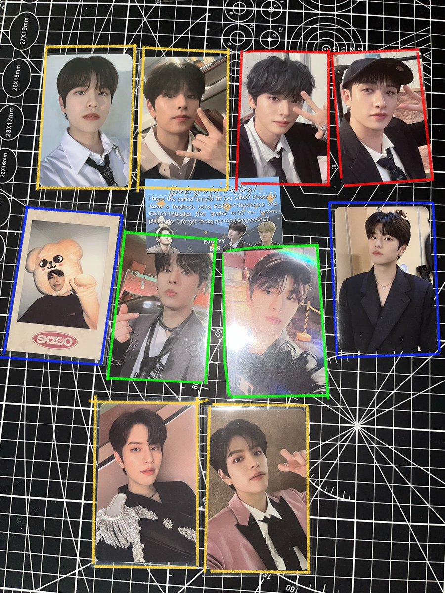 ynsomracha's tweet photo. WTS | LFB | PH 
SKZ Seungmin Lee Know Bang Chan PC
💛 ₱250 ea
❤️ ₱200 ea (tiny scratches)
💙 ₱300 ea
💚 ₱350 | ₱500 (can nego)
MOP: Gcash | BDO 
MOD: JNT, JRS, LBC, SCO
DM/REPLY TO CLAIM!
t. Nacific r12 r13 maxident appmus skzoo pola makestar ktown4u noeasy jewel oddinary https://t.co/5I3EH0X0Dc