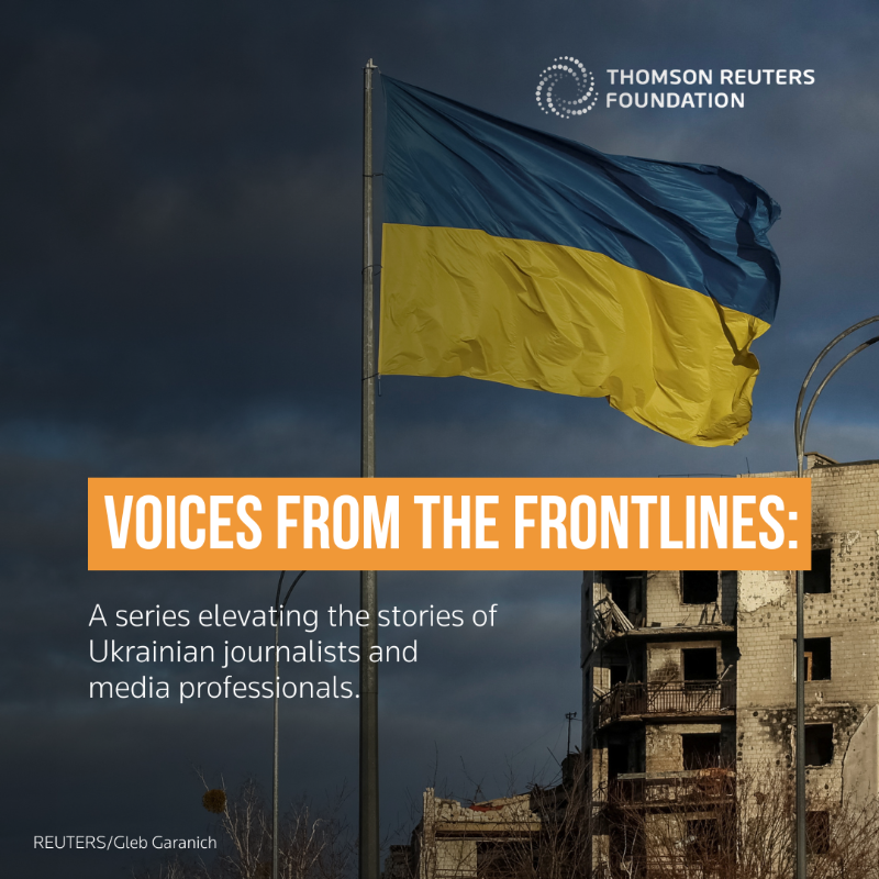 TRF's tweet photo. ✏️ Ukrainian reporters are risking their lives to provide lifesaving information during Russia’s full-scale invasion.

@vgorunews photojournalist Oleksandr Kornyakov shares his experiences of capturing life and the impact of the conflict in Kherson. ➡️ https://t.co/163ewelDMS