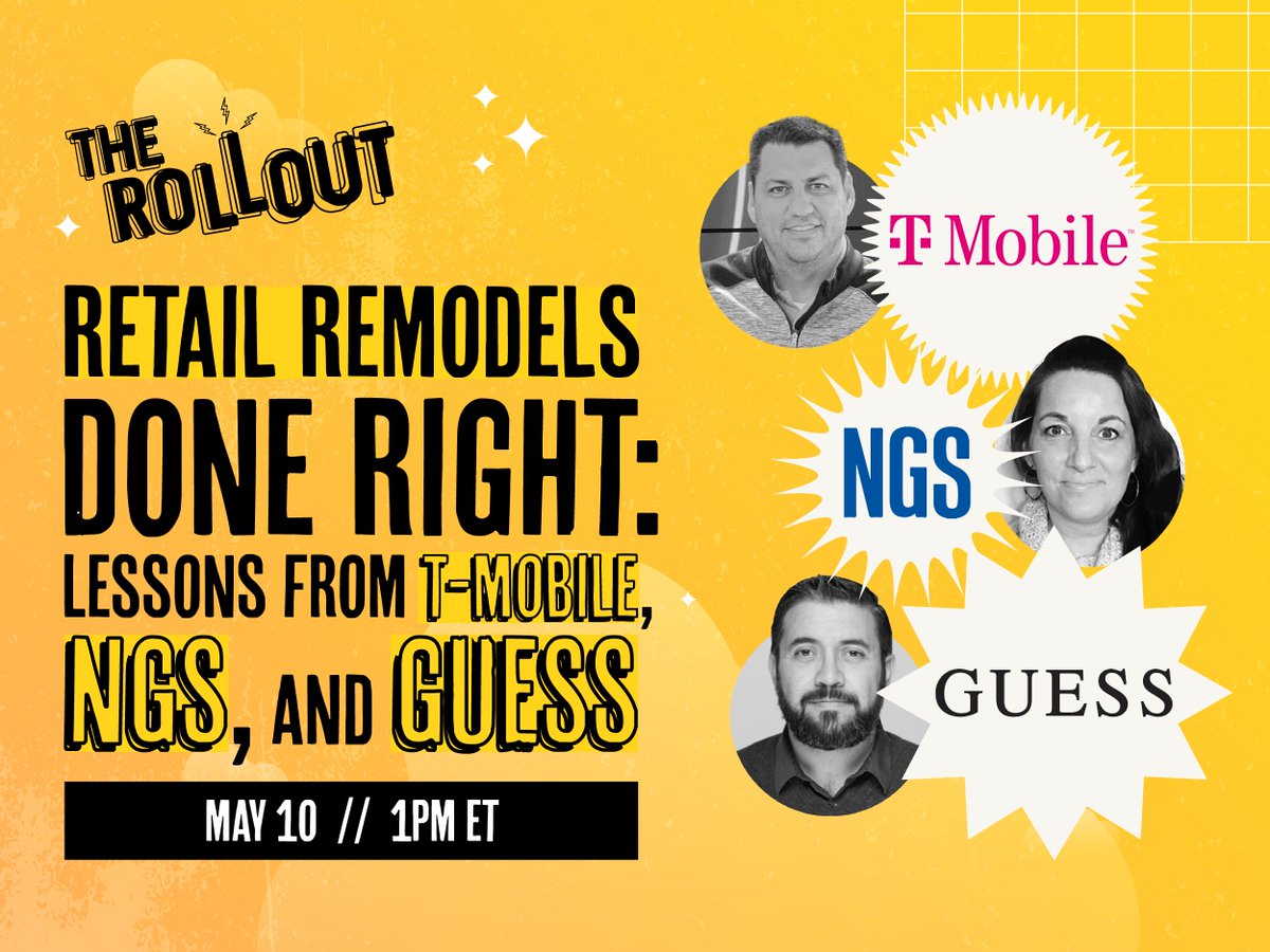 RetailSpaces_'s tweet image. Next Wednesday we'll be chatting live with T-Mobile, NGS, and GUESS about effective execution of remodel programs. Register here: hubs.li/Q01Nr7_30
#storedevelopment #RetailSpaces