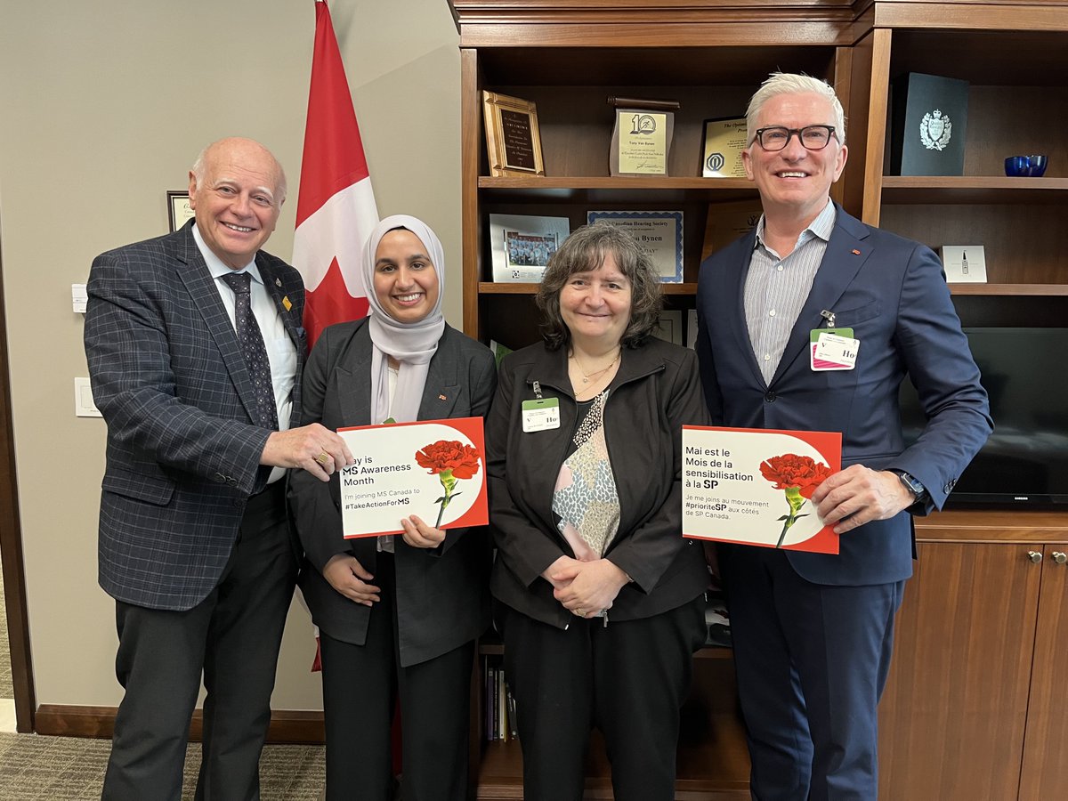 #DYK May is Multiple Sclerosis (MS) Awareness Month?

Yesterday I met with <a href="/MSCanOfficial/">MS Canada</a> and had a great discussion on how MS impacts people, the importance of funding research, and how important the Canada Disability Benefit will be.

#TakeActionForMS