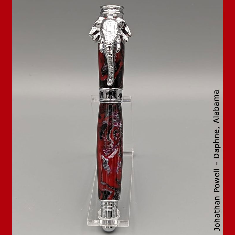 WoodTurningz's tweet photo. Johnathan Powell says he "Turned up this beauty tonight." We agree! The Elephant pen looks fantastic with that PBIA122 - Red Damascus pen blank! #customercreations, #elephant, #penkits, #inlace, #woodturning, #penturning, #penkits
https://t.co/2WGpS7FYqJ https://t.co/5KjpC34Lfx