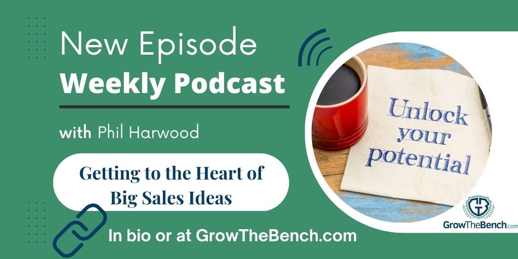 Check out this week's new Blog and Podcast. Phil discusses how some of the biggest sales opportunities have been discovered by brainstorming on a napkin... Link in bio.