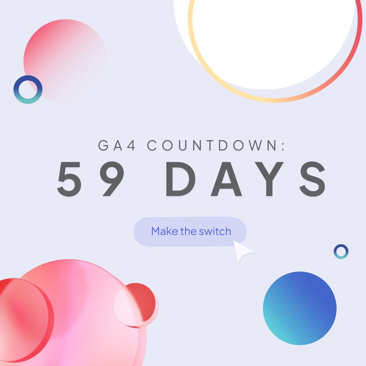codehouse's tweet image. Tick-tock, the clock is ticking! ⏰
In just 59 days, support for Google Analytics will end. It&apos;s time to make the switch to GA4.

Get ready for a new era of data analytics! 🎯
bit.ly/3YzXRfP