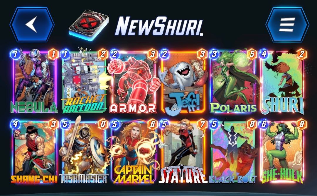 <a href="/Reclused3/">Reclused</a>, <a href="/GolLelouch/">LelouchDG - Збори/Про ігри/Непотрібні думки</a> and Dormammu from MSU reached Infinite in #MarvelSnap Day 2! Check what decks they used to get there:
- Nebula Monkey
- Stature Dino
- Zabu Miles + Shuri
Unfortunately, players still beat bots to get more cubes, but overall it was a nice climb! <a href="/SnapDecks/">SnapDecks</a>