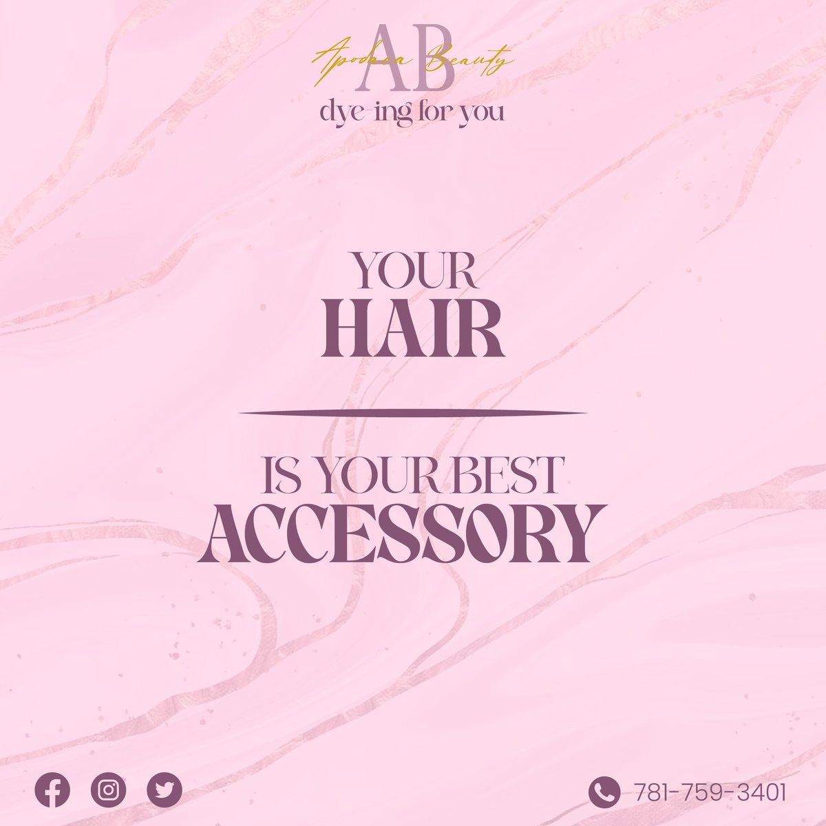 Apodaca_Beauty's tweet photo. Treat your hair like an accessory and get them styled from Apodaca’s Beauty!

For appointments: https://t.co/SxZvJlw8e7 or 781-759-3401

#apodacabeauty #dedraapodaca #yourstoptorevamp #dyeingforyou #hairstylist #haircut #hairinspo https://t.co/vNmUnT9GOx