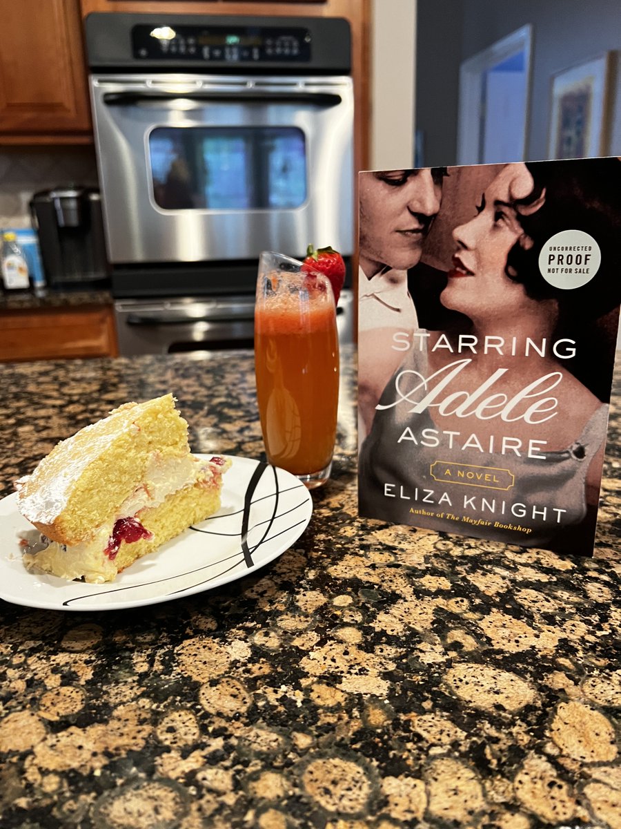 ElizaKnight's tweet photo. I love to create new recipes! For #STARRINGADELEASTAIRE I made a Victoria Sponge, a new #cocktail (#StrawberryChampagne) &amp; #mocktail (Strawberry Sparkler)! #Recipes will be in my #ReaderGuide!

#PreOrder https://t.co/5E7yIEBUqc
#adeleastaire #fredastaire #historicalfiction #book https://t.co/QkS6VSBH3y