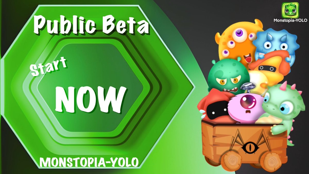 🎊We’re thrilled to announce the public beta 1.0 of Monstopia-YOLO is officially live now. You can head to monstopia.com to download the latest version. 
🎁Public Beta version brings some new features and adjustments. More details: link.medium.com/dLugUOlZuzb

#betalaunch