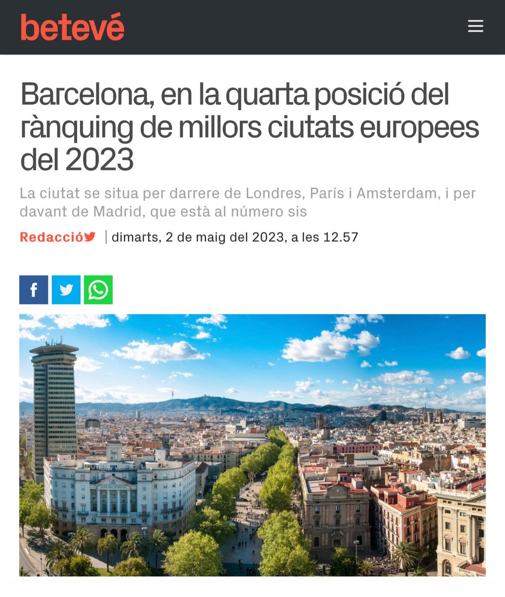 jaumecollboni's tweet photo. ❤️Barcelona entre las mejores ciudades de Europa y el mundo.     

Es hora de recuperar el orgullo, nuestra ciudad lo tiene todo para ganar el futuro, solo necesita un buen alcalde. Un Alcalde que escuche y gobierne para todos y todas. Un Alcalde que tenga como prioridad, las necesidades de la gente.    

¡Vamos a por ello! 🌹

👌https://t.co/qrsGiwH51Z
