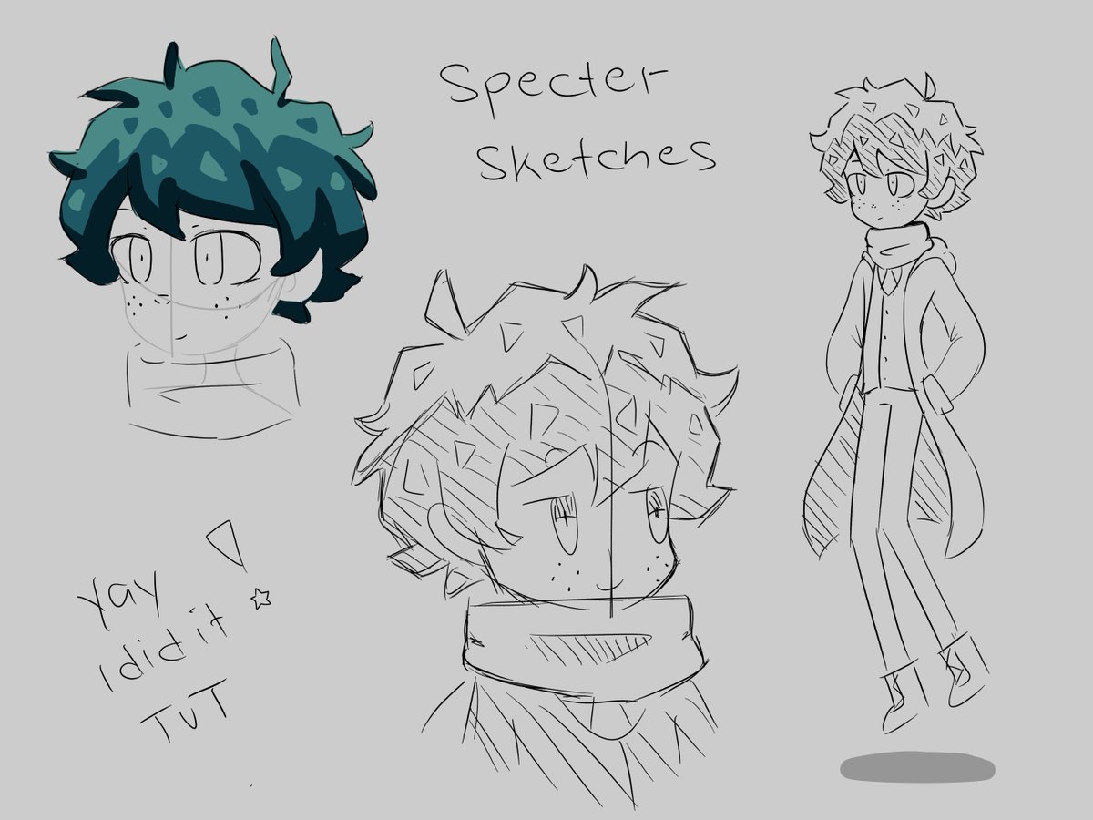 Duskeroe's tweet photo. ✨Part 7/12 of art I never got to post✨

More sketches for a mha fanfic I was working on (December 2022) https://t.co/NdLWHE0lF9