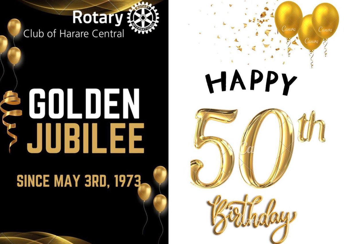 HAPPY GOLDEN JUBILEE TO OUR CLUB!!!!!🎉🎉🎉
50 years and going stronger than ever. We are so happy to have reached this milestone and we celebrate all our members, partners, leadership and our friends over the years🎂 @Rotary @cnn274 

#letsgo5050 #imaginerotary #peopleofaction