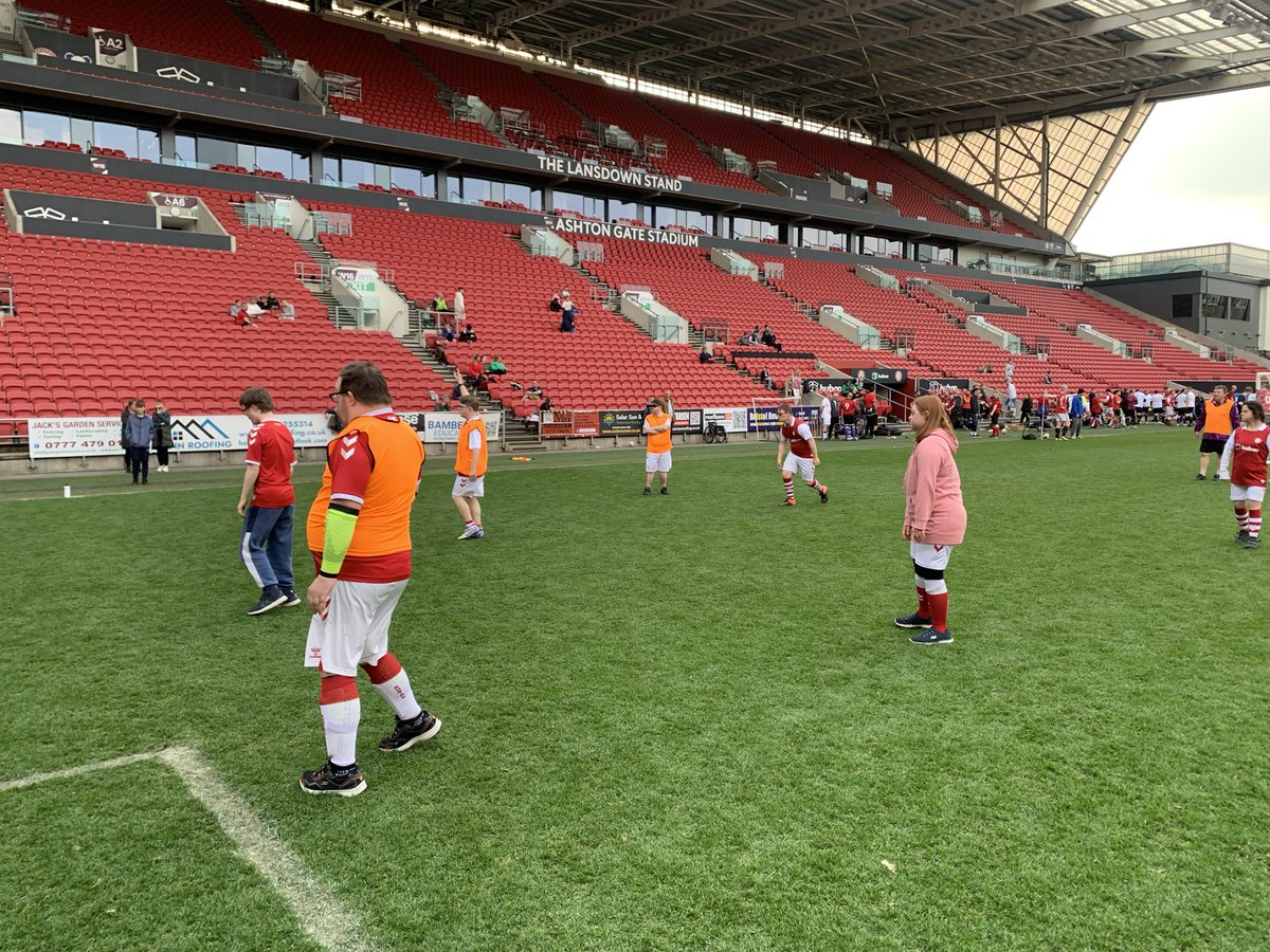 BristolDS1's tweet photo. Thank you to @RobinsFound for inviting us to their Celebration of Sport event yesterday @ashtongatestad We all had a great time, with brilliant football and team work shown by all ⚽️⚽️ https://t.co/JS9IYRexnJ