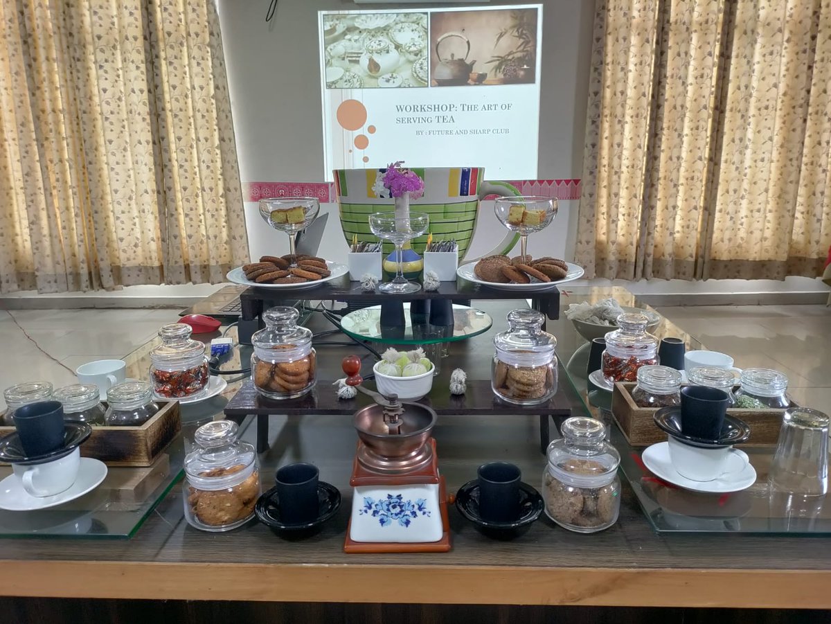 agihld's tweet photo. A workshop on the service of tea was organised by Future & Sharp CluB. It involved preparing the tea, creating a peaceful atmosphere, and carefully pouring it into cups or bowls with grace and poise.
#agihld #amrapali #bestcollege #aihm #hotelmanagement #bhm #bhmct #dhmct https://t.co/teESdoQlQD