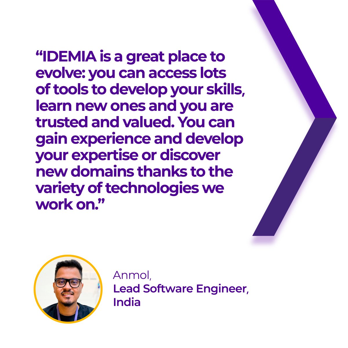 IDEMIA_IST's tweet photo. We're #recruiting for tech roles worldwide 🌍 Morocco, Egypt, France, India + beyond, we are looking for: #JavaDeveloper, #QAEngineer, #SystemIntegrator, #SecuritySpecialist + #DeepLearningEngineer
Join our community + enter a continuous learning culture👉 https://t.co/HVQnJ2huKJ https://t.co/MXMfAVxyx6