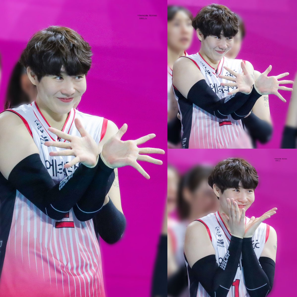 Lee Soyoung, South Korean volleyball player, part of SK women’s national volleyball team at the 2020 Summer Olympics, did Jisoo’s Flower hand move.