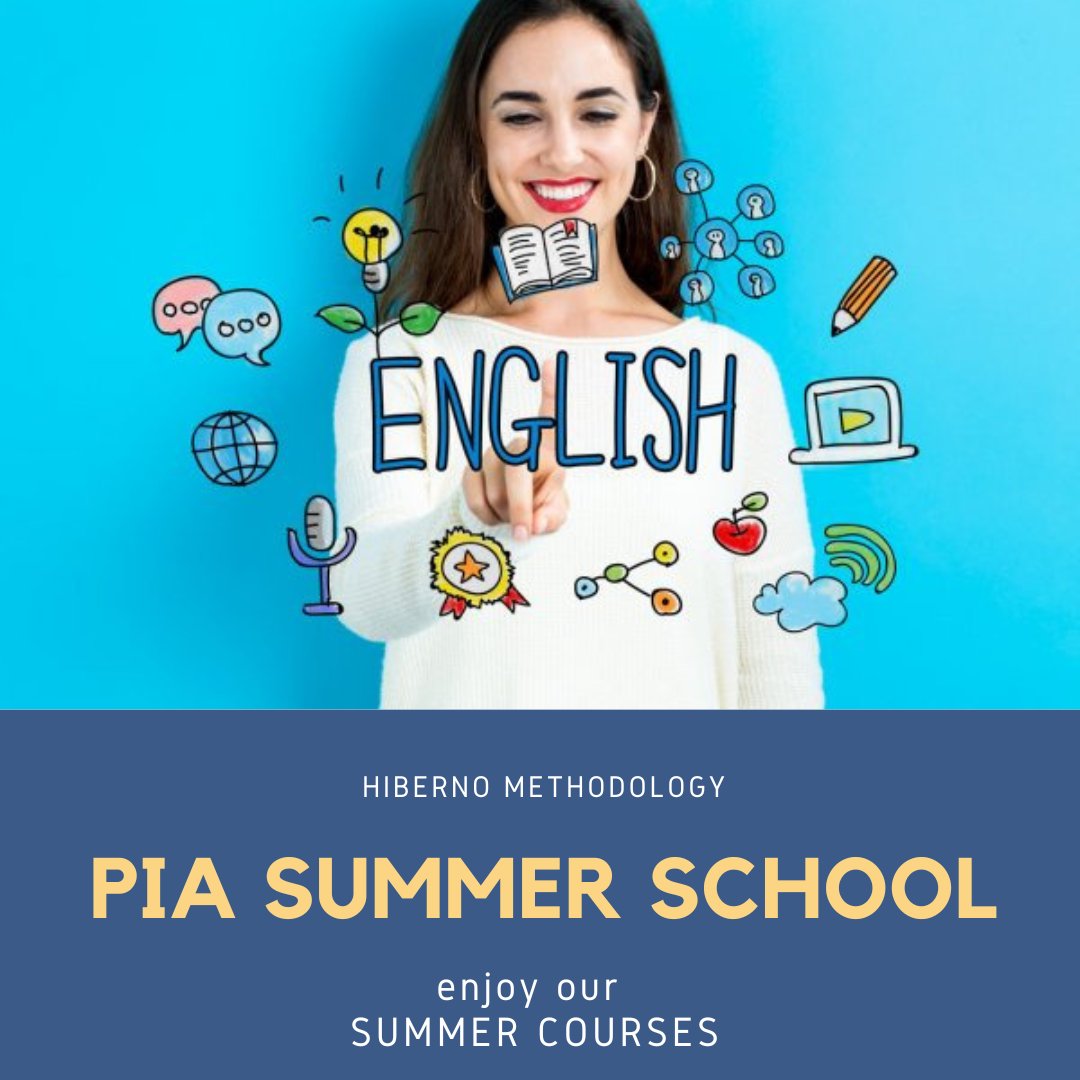 epiasabadell's tweet photo. PIA SUMMER SCHOOL. Ja està oberta la inscripció als intensius d'estiu d'anglès. Repassa continguts o fes un salt endavant, ens adaptem a les teves necessitats. Les classes es faran a l'escola Hiberno. Brush up your English!#ESTIUPIASABADELL
#ESOPIASABADELL
#BATXILLERATPIASABADELL https://t.co/o3P8kQjXMQ