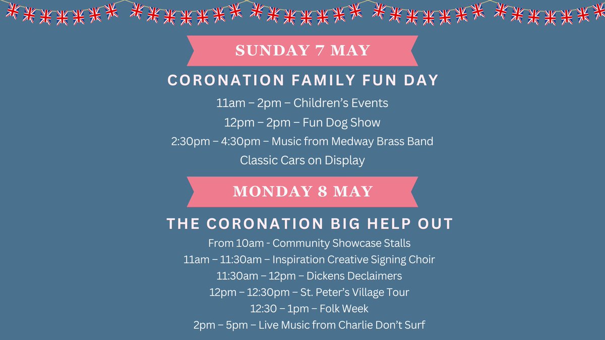 Broadstairs has events across the whole Coronation weekend 🇬🇧🇬🇧🇬🇧

#beautifulbroadstairs #broadstairs #kentcoast #bankholiday
#holidayuk #stayuk #ukgetaway #ukstaycation  #bankholidaymonday #bankholidayweekend #coronation #coronationweekend #kingcharles #kingcharlesiii