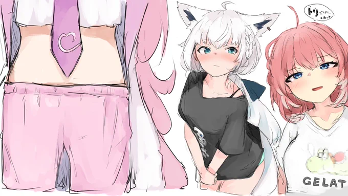 #朝ミオ寝起き逆凸  1日目まとめ!  #さかまた飼育日記 #メルArt #AZKiART #いろはにも絵を #かなたーと #絵フブキ #Luillust #こよりすけっち #みおーん絵