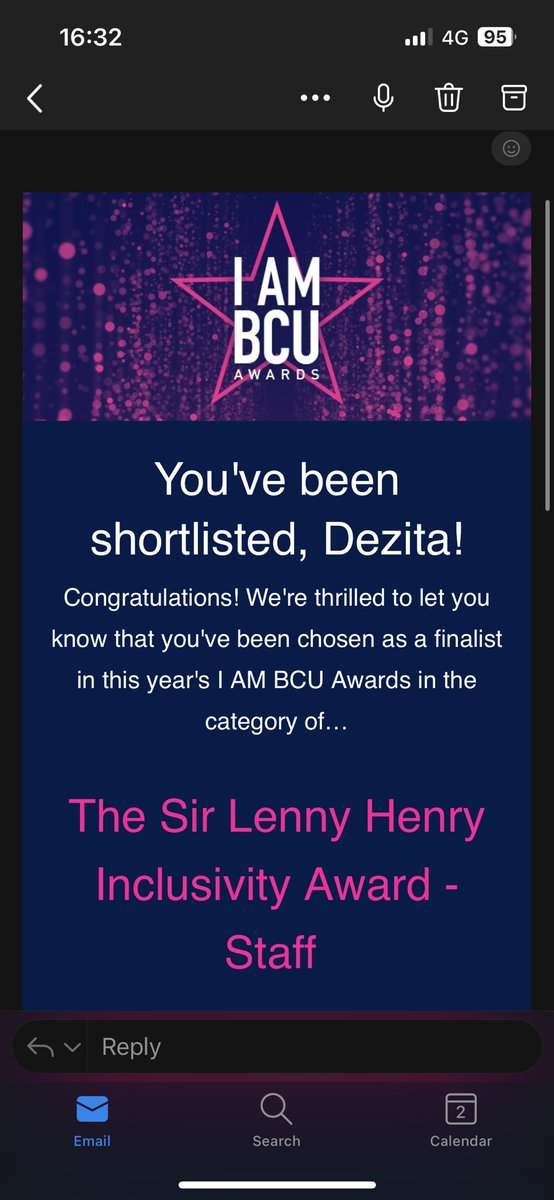Proud to have been a nominee & now a finalist for this years @MyBCU #IAMBCU Awards for The Sir Lenny Henry #inclusivity Award ❤️.  #inclusivitymatters #inclusivityforall #standforsomethingorfallforanything  #grateful #thankful #promotechange