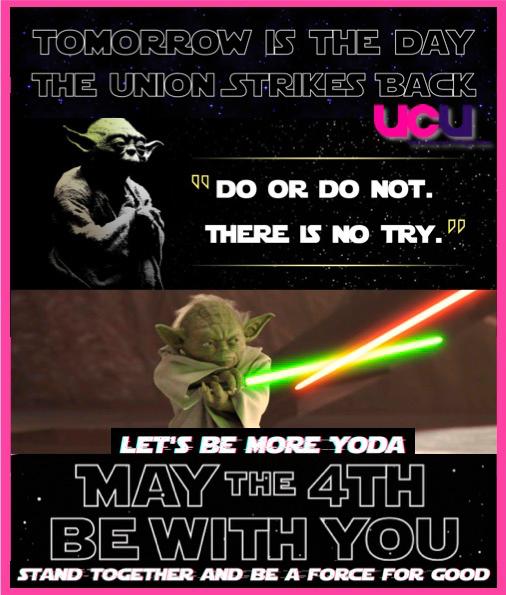 UCUBradfordColl's tweet photo. Are you with us? #RespectFE #strikes #UCUrising #FEFightsBack #MayThe4th https://t.co/6WPOyeX4VI