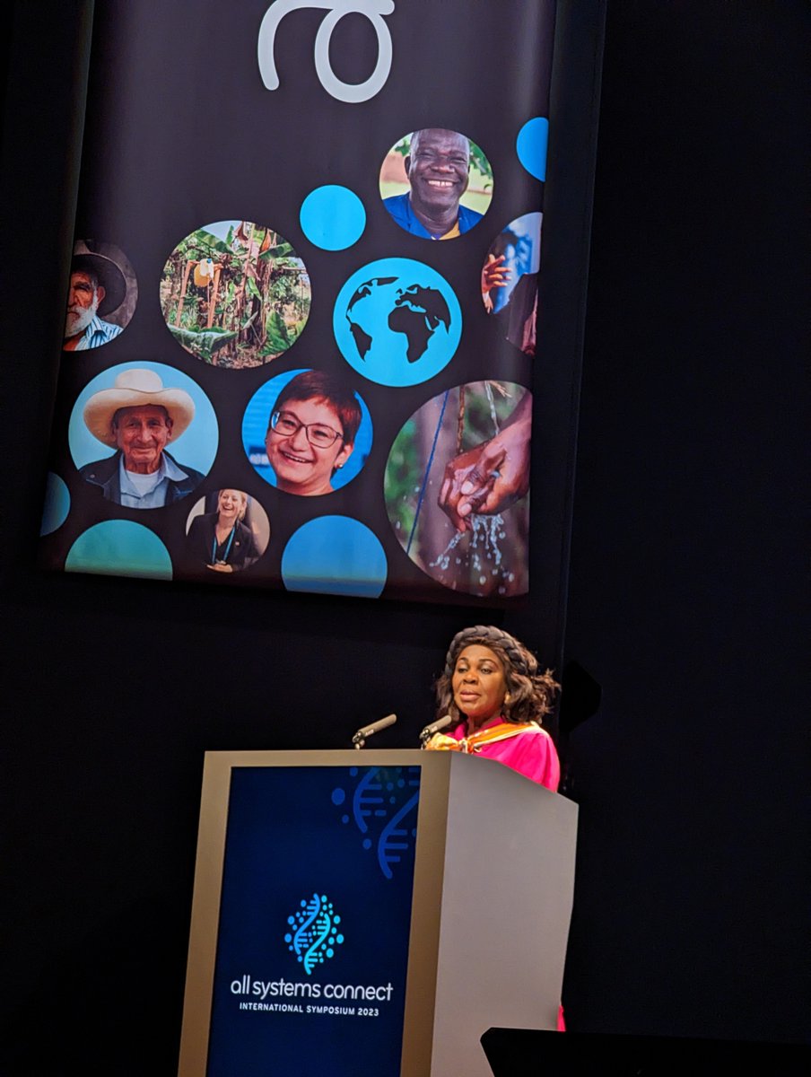 "We don't have to reinvent the wheel, adapt it to your socio economic context" Hon. Minister Cecilia Abena Dapaah sharing lessons learned  #AllSystemsConnect2023