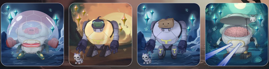 The guardian explores with courage!🦸 On his journey, he meets some weird and clever creatures who teach him about really cool technology and knowledge.💡