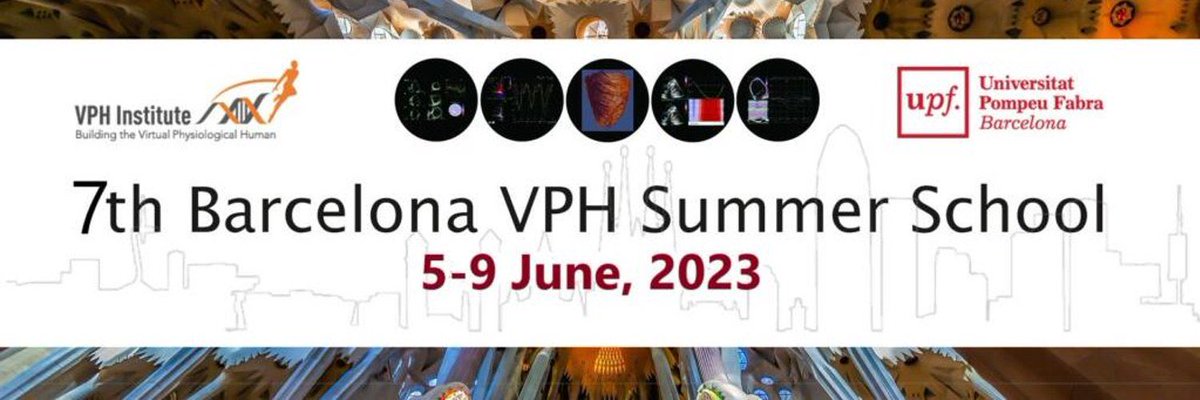 📢#Barcelona 7th VPH Summer School, June 5-9, 2023, and will focus on  #Models  #interoperability and  #reuse! RT, pls🫶
👉Register: lnkd.in/eRWaX7Sw
🗓️Deadline: 21st of May
👉On-site fees include: participation in all scientific and social activities, coffee breaks, lunch