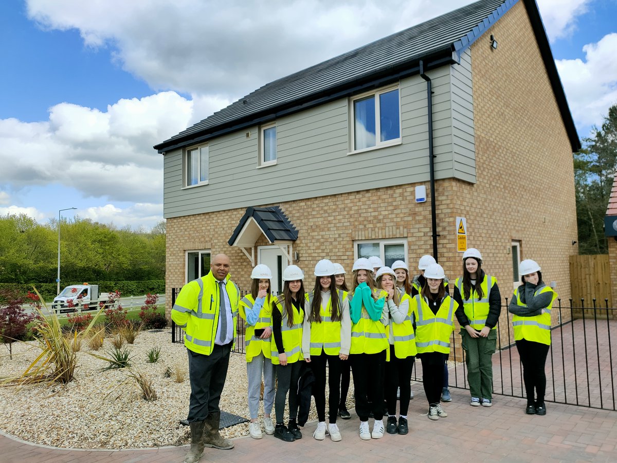 At Lovell we are proud supporters of 'Women in Construction' we hosted a female only event, where students from @charlton_school attended our Wild Walk development in Telford. @Lovell_UK @WIConstruction #womeninconstruction