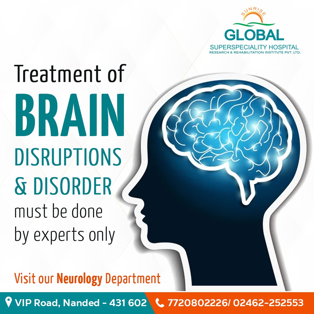 SunriseGlobal1's tweet image. Consult our neurologists for any brain problems at SUNRISE GLOBAL SUPER SPECIALITY HOSPITAL by calling on 7720802226 or 02462252553.
#brainproblem #neurologist #neurotreatment #neckpain #neck #nervetreatment #spine #spinepain #braintumor #superspecilityhospital