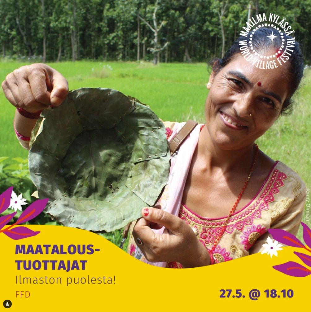 Maataloustuottajat ilmaston puolesta! 27.5 @ 18.10 #MaailmaKylässä Puhelava & Online
@FFDfinland @HuvioTiina kanssa keskustelevat maa- ja metsätalousyrittäjä @katipar & maanviljelijä
@huhtasheikki maataloustuottajien roolista osana vihreää siirtymää 
#Muutosvoima
@maailmakylassa