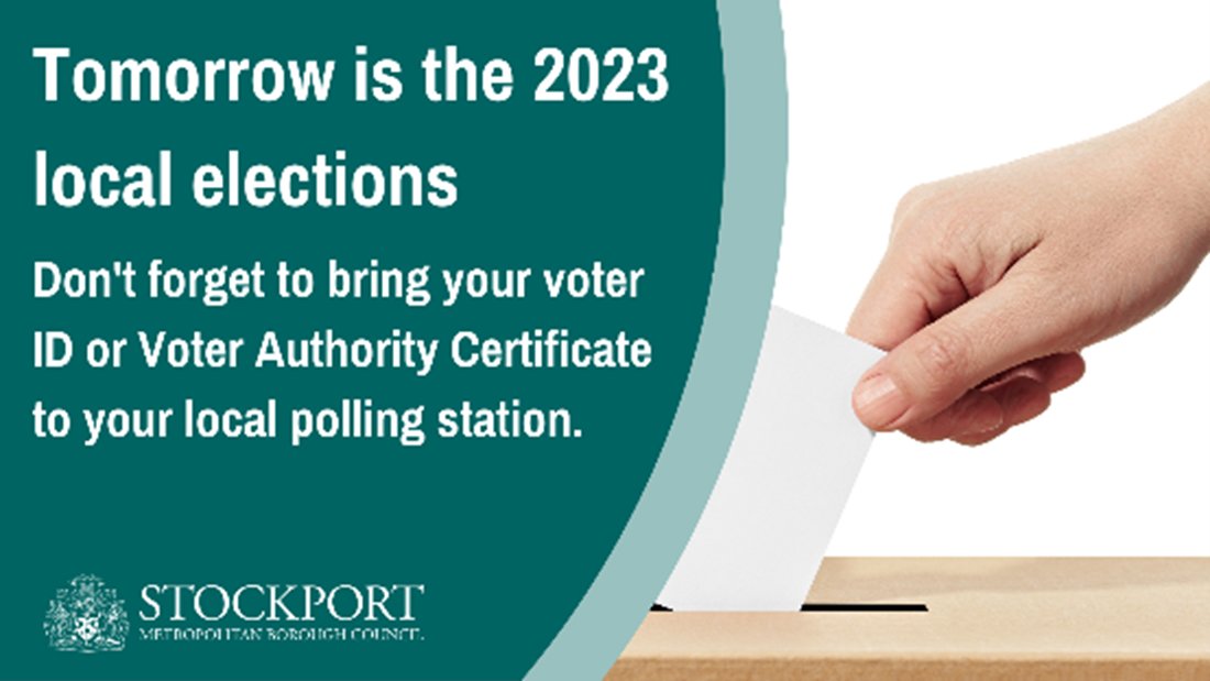 Stockport Council on Twitter "Polling stations will be open tomorrow