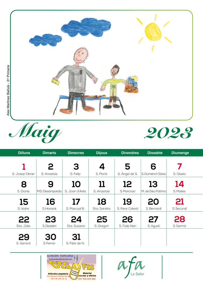 AFALASAFOR's tweet photo. Calendari Soflidari https://t.co/PgWXJyUHjp