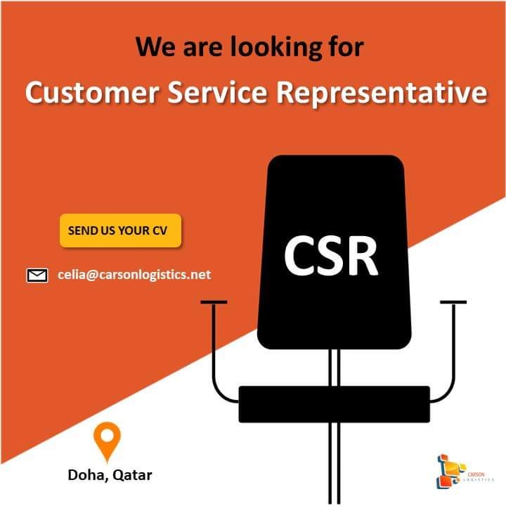 We are seeking a highly motivated and customer-oriented individual to join our team as a Customer Service Representative.

Interested candidates, please send your CV to us at celia@carsonlogistics.net.

#hiring #carsonlogistics #customerservicerepresentative