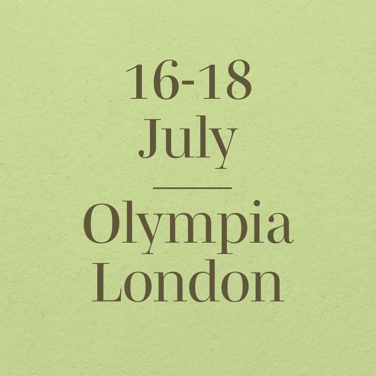📢Save the date📢
16-18 July, Olympia London. Pure London is back!

#purelondon #purelondonshow #fashiontradeevent #fashionbuying