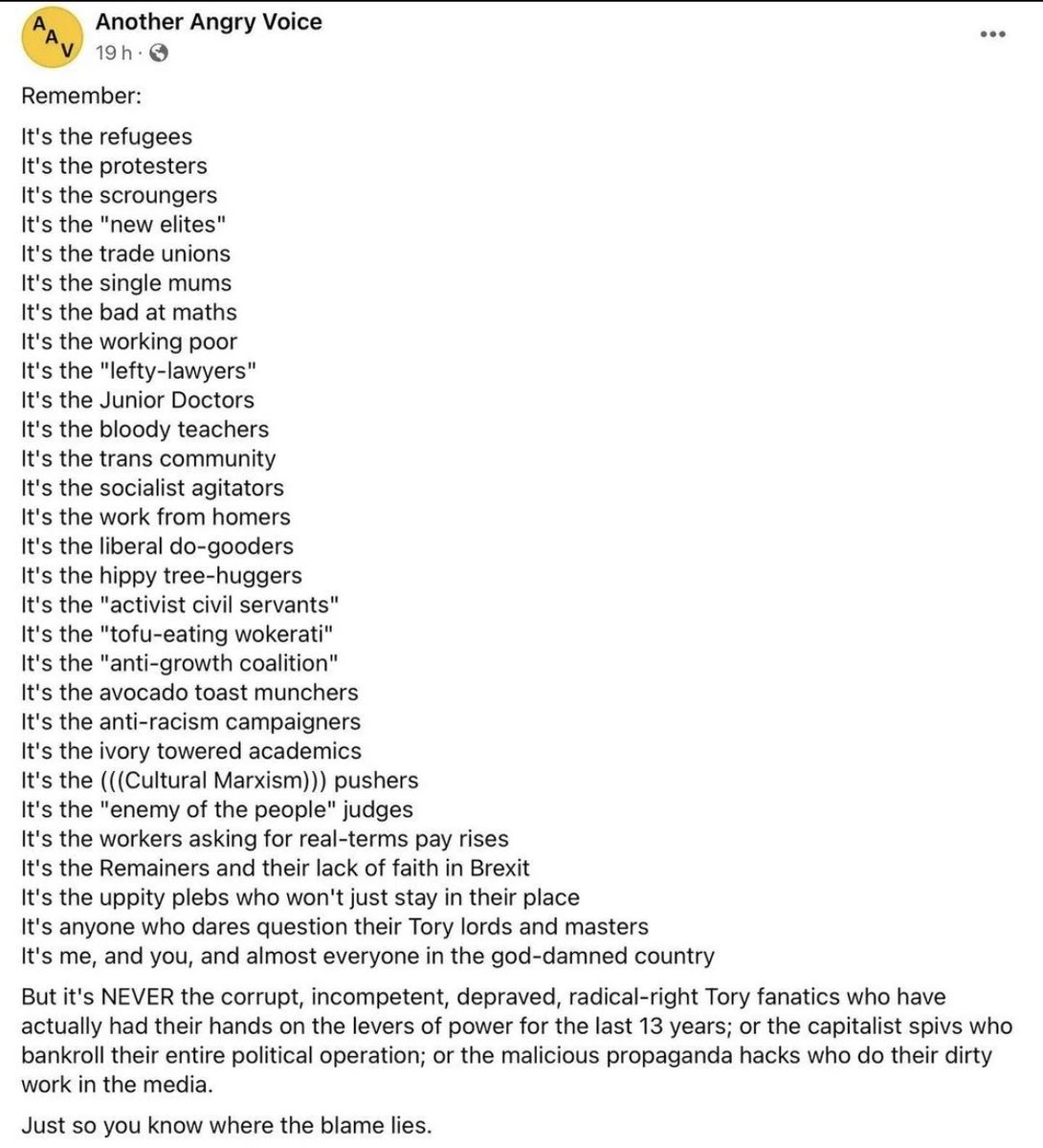 Potholes? Some people have swiss cheese memories filled with “enemies of the people”

Read me: stopthetories.vote
