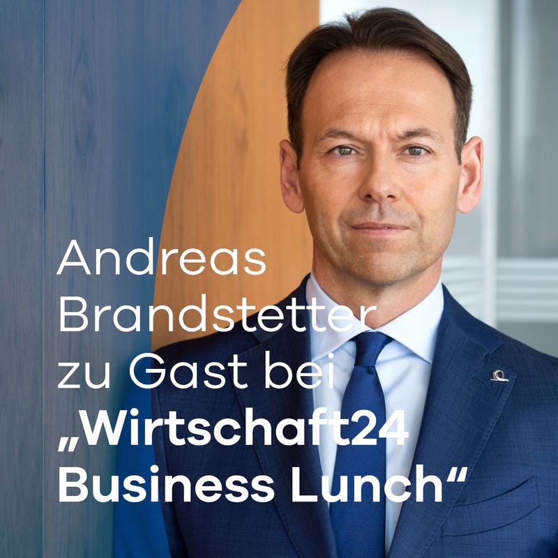 Unser CEO Andreas Brandstetter zu Gast in der neuen Talkshow „Wirtschaft24 Business Lunch“. 📺 Mit <a href="/veitdengler/">Veit Dengler</a> spricht er über persönliche genauso wie gesellschaftspolitische Herausforderungen &amp; die Werte, die für ihn &amp; das Unternehmen wesentlich sind: bit.ly/44oN5Nn