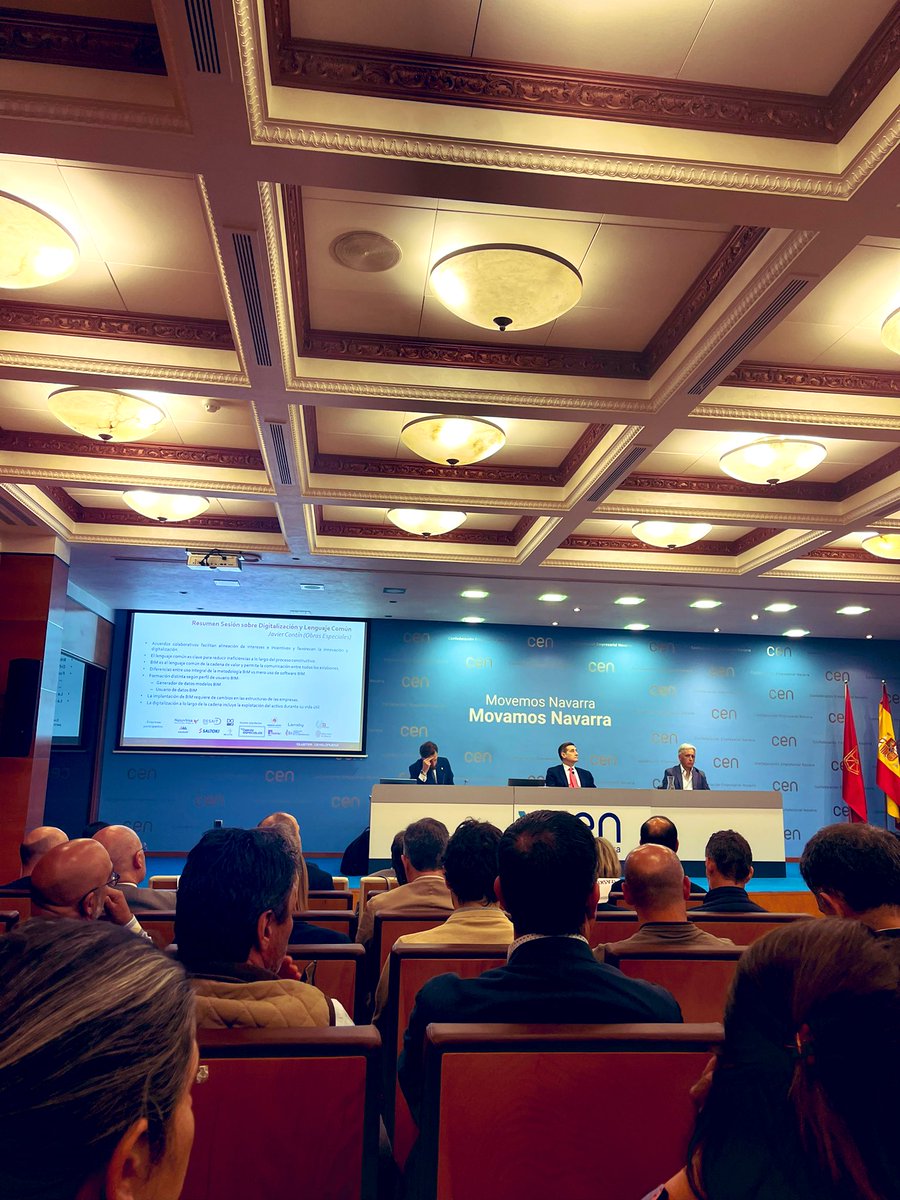 En la jornada de presentación del 
#planestratégico del Clúster de la Industrialziación de #Navarra en la <a href="/CEN_Navarra/">CEN</a> // <a href="/YOU_MEDIA/">YOU MEDIA</a>