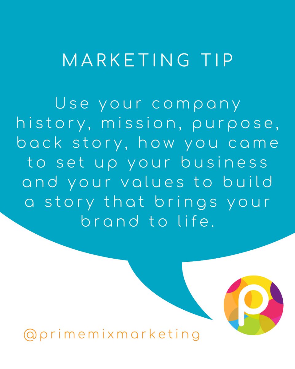 It’s all in the art of #storytelling. #Brands are successful when they have a story to tell that builds an emotional connection with their audience.

For help in crafting your #business story, get in touch with us – talktous@primemixmarketing.co.uk

#marketingplanning