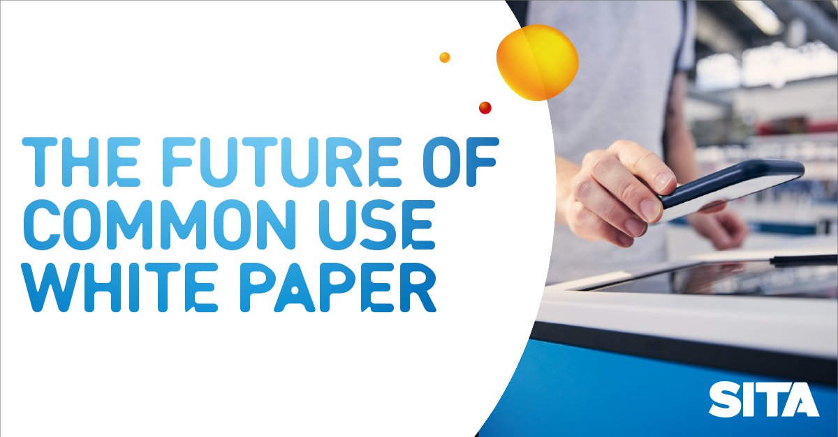 SITAonline's tweet photo. Imagine the future airport – with SITA. Radically transform your business by leveraging APIs, the cloud, the Internet of Things, and end-to-end mobility. Read our white paper: ‘The Future of Common Use’ https://t.co/Y8ddMXWdhS 
#FutureOfCommonUse #PassengerProcessing #SmartMobile https://t.co/wCQdja9xO9