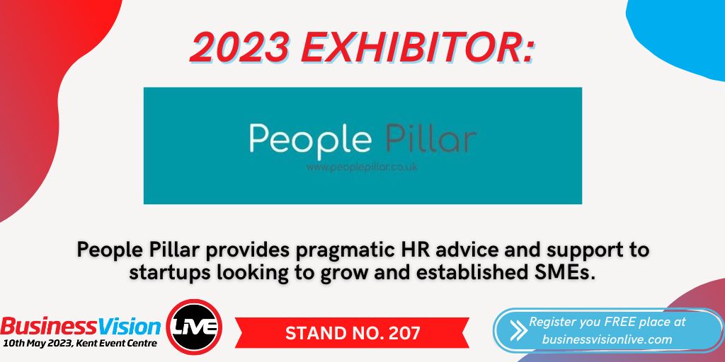 Visit People Pillar for advice on HR issues, guidance on how People Pillar could support your business, free giveaways and prize draws. #BizVisionLIVE