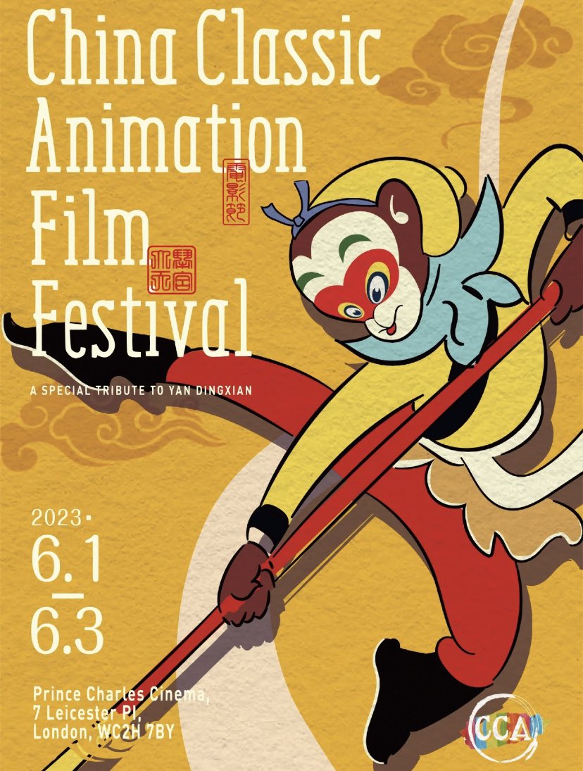 China Classic Animation Festival 中国经典动画电影节 <a href="/ThePCCLondon/">Prince Charles Cinema</a> June 1–3 2023 in memory of Yan Dingxian 严定宪 (1936–2022) /  xhslink.com/Ts3GGp