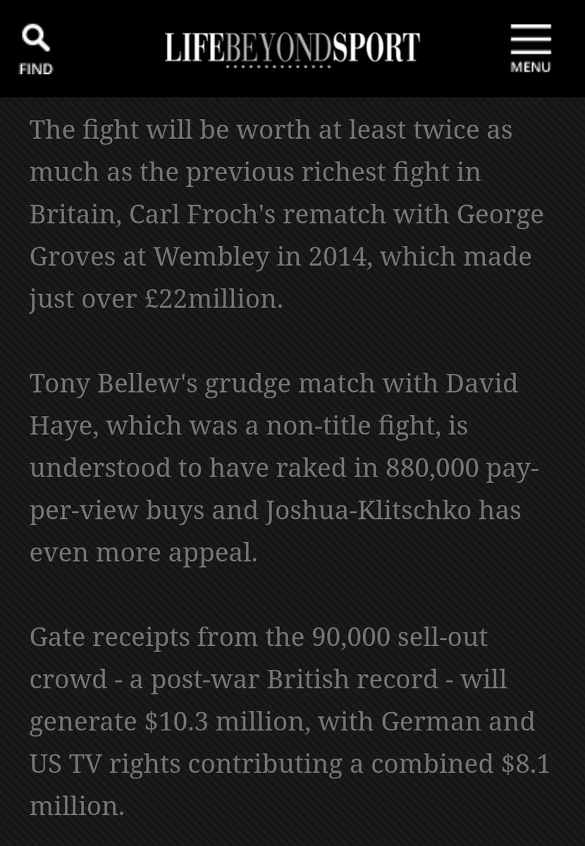 @ContrarianAlex ☝️'Pronouns, pal!'

'Largest ever' what? Wrestling gate? UK event gate? European event gate? First day UK event ticket sales gate? First day EU wrestling event ticket sales gate?

How do you write a Stephen King novel every week for 40 years, yet still be so unclear?