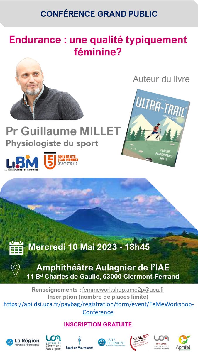Laurie_Isacco's tweet photo. We are all set to welcome you in a week for an exciting workshop in Clermont-Ferrand (in-person event). Last chance to secure  a place! @kinesiologui @AC_Hackney @ElliottSale @jlAreta @Jules_A_Strauss @DrLeanneRedman #TanjaOosthuyse @UCAuvergne @Ame2pLab https://t.co/FSVkGoyL1H